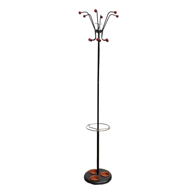 English Coat Rack in Chromed Metal, 1970s For Sale