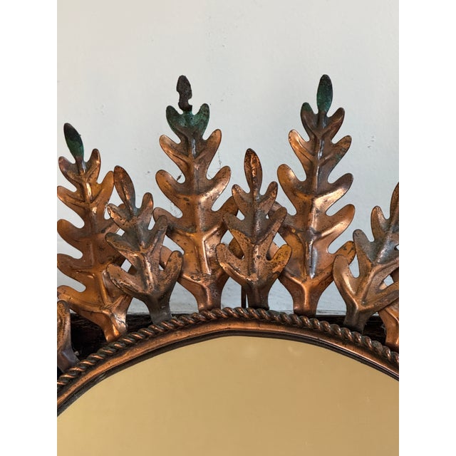 Metal Italian Sun Mirror, 1950s For Sale - Image 7 of 17
