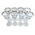 Vintage Mikasa Silver Mist 57618 Cordial Glasses Platinum Rim Set of 8, 1979-87 For Sale - Image 9 of 15