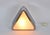 Mid 20th Century Vintage Mid-Century Modern Triangular Chrome and Glass Table Lamp For Sale - Image 5 of 11