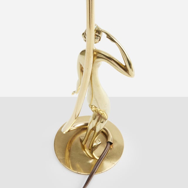 1930s 1930s Brass Table Lamp by Karl Hagenauer For Sale - Image 5 of 14