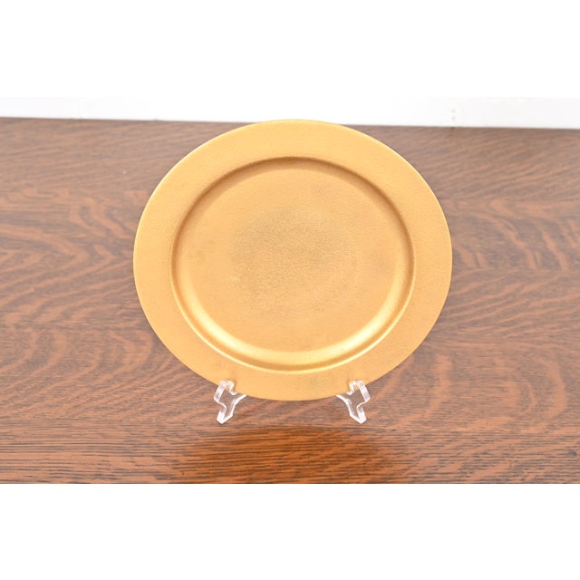 A gorgeous Arts & Crafts or Art Deco period gilt bronze plate By Tiffany Studios (signed to the underside) New York, USA,...