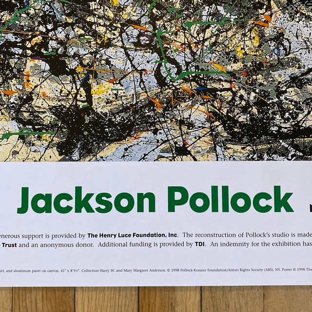 1998 Jackson Pollock, Lucifer Offset Lithograph, MoMA New York Chairish