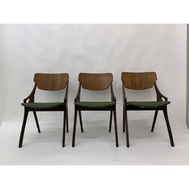 Danish Dining Chairs by Arne Hovmand Olsen, 1950s, Set of 3 For Sale - Image 12 of 18
