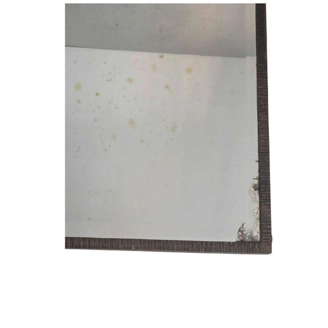 Paul Ferrante Paul Ferrante Style Modern Textured Frame Floor Mirror With Beveled Glass For Sale - Image 4 of 6