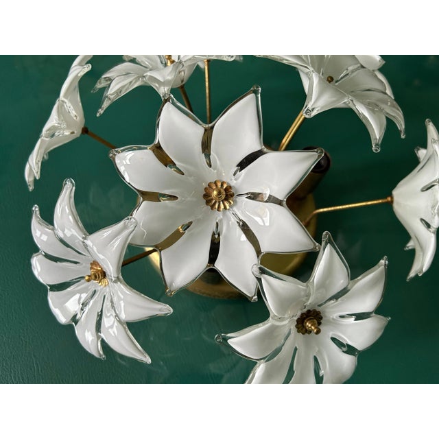 Loves Me Loves Me Not Murano Ceiling Light, 1970s For Sale - Image 6 of 10