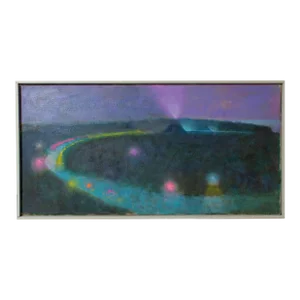 1964 Abstract Oil on Canvas Landscape Painting by Martin Friedman
