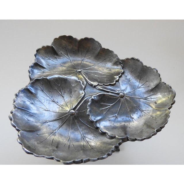 Aesthetic Movement Reed & Barton Silverplate Figural Card Tray For Sale - Image 9 of 9