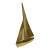 MCM Vintage Brass Sailboat For Sale