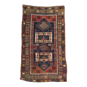 1890's Antique Caucasian Tribal Kazak Rug - 03'09 X 06'03