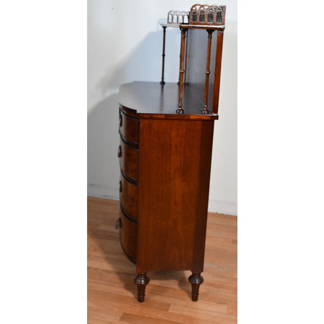 1920s Antique Sohan Ny English Sheraton Solid Mahogany Server / Buffet For Sale - Image 18 of 18