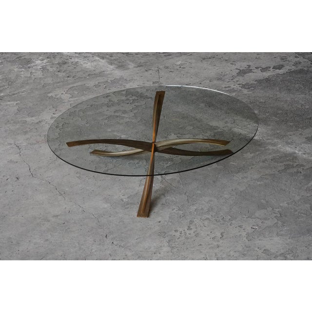 Sculptural Bronze Coffee Table by Michel Mangematin, France, 1960s, in Very Good conditions. Designed 1960 to 1969 I have...
