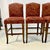 Wood 198-S Vintage Rustic European Italian Boho Chic Upholstered Bar Stools - Set of 4. For Sale - Image 7 of 14