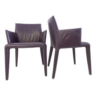 Vol au Vent Armchairs in Leather by Mario Bellini for B&B Italia / C&B Italia, 2000s, Set of 2 For Sale