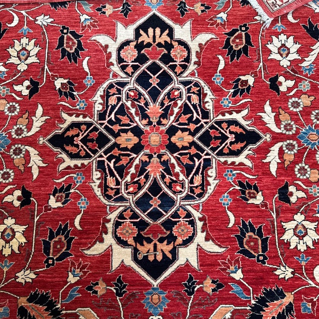 6ft 1in X 9ft Handmade Baktiari Wool Area Rug For Sale - Image 10 of 12