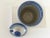 Blue Vintage M. A. Hadley Handmade Pottery Bowls & Lidded Mustard Jar - Set of 3 For Sale - Image 8 of 11