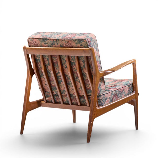 Wood Kofod Larsen for Selig Mid Century Danish Walnut Lounge Chair For Sale - Image 7 of 10