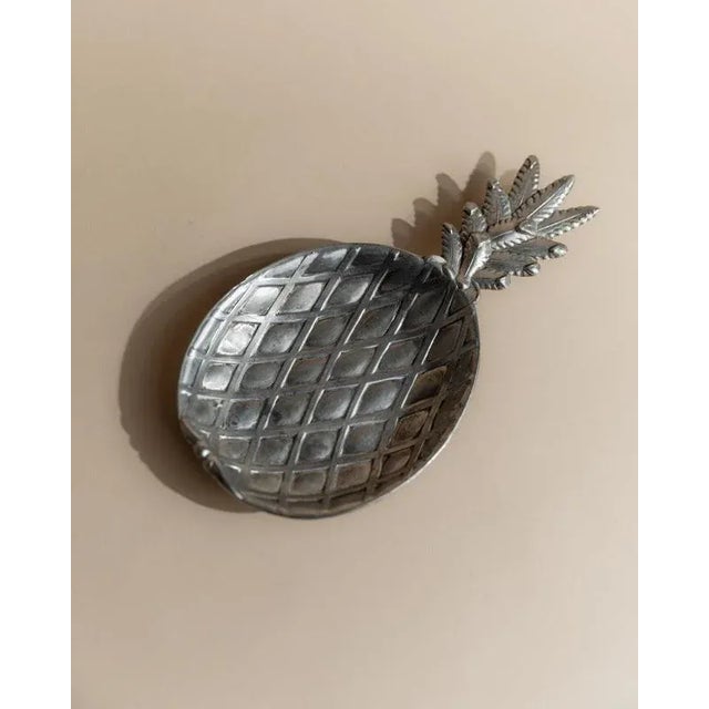 Vintage Pineapple Bowl in Silver Plated Metal, 1960s For Sale - Image 5 of 11