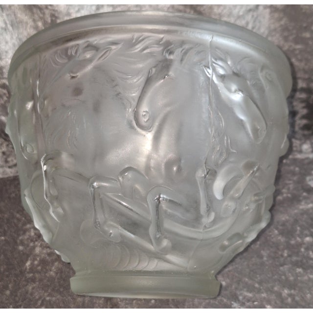 Satin Art Deco Glass Bowl by Josef Inwald for Barolac, 1930s For Sale - Image 4 of 7