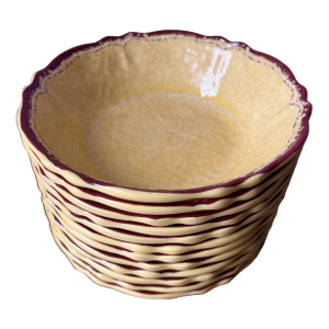 Le Cadeaux "Antiqua" Melamine Soup Bowls-Set 12