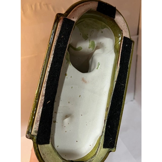 Mid-Century Modern Vintage Lane & Co Mid Century Green Drip Glazed Ceramic Horse Statue Figurine For Sale - Image 3 of 5