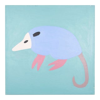"Opossum (P0800)" Contemporary Painting by Saul Alegria For Sale