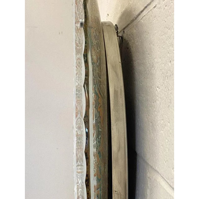 Vintage Oval Mirror, 1990s For Sale - Image 6 of 9