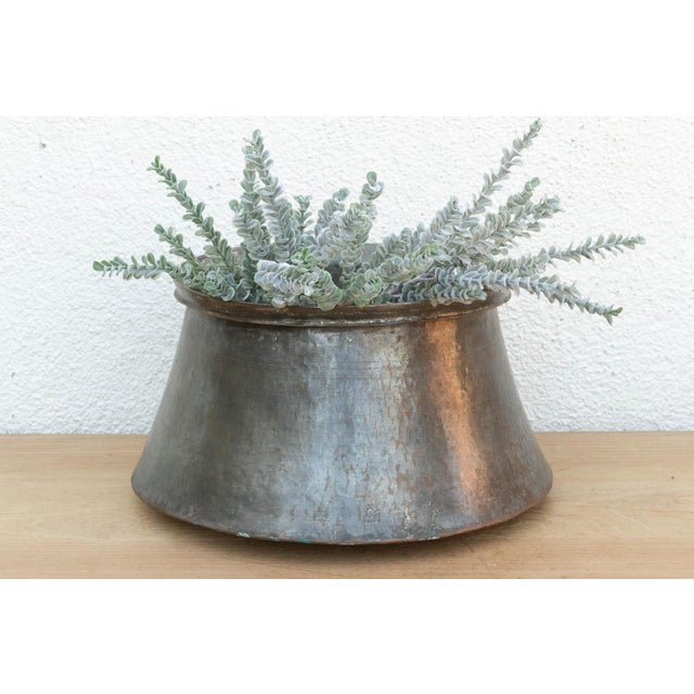 This vessel proves that simple is often best. Free from ornate engravings, the beauty here comes entirely from the metal...