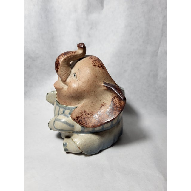 1950s Japan Anthropomorphic Elephant Planter For Sale - Image 4 of 12