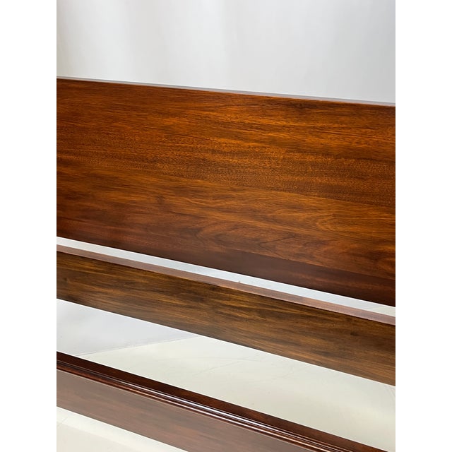 Vintage Henkel Harris Mahogany Queen Size Pencil Post Bed - Style 170, Finish 29 For Sale - Image 6 of 13