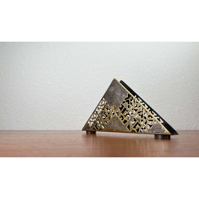Art Deco Metal Napkin Holder from Quist For Sale - Image 6 of 15