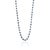Metal Estate Blue Sapphire Diamond Art Deco Tennis Necklace in 18k White Gold For Sale - Image 7 of 16