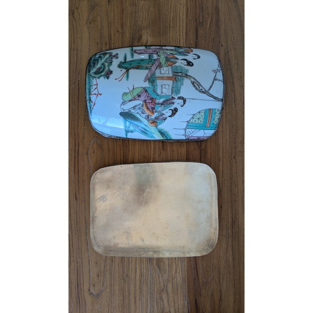 Antique Chinese Porcelain Shard Box For Sale In Santa Fe - Image 6 of 8