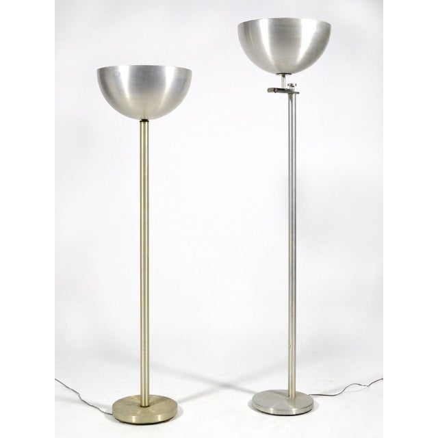 These two floor lamps by Kurt Versen are both handsome and highly functional. One is a simple up-light or torchiere,...