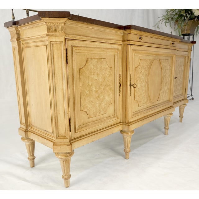 Karges Furniture Kargers Rosewood Brass Gallery Top Fitted Drawers Sideboard Buffet Credenza MINT For Sale - Image 4 of 18