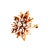 Late 19th Century Victorian Diamond 14k Yellow Gold Snowflake Pendant Brooch For Sale - Image 5 of 6