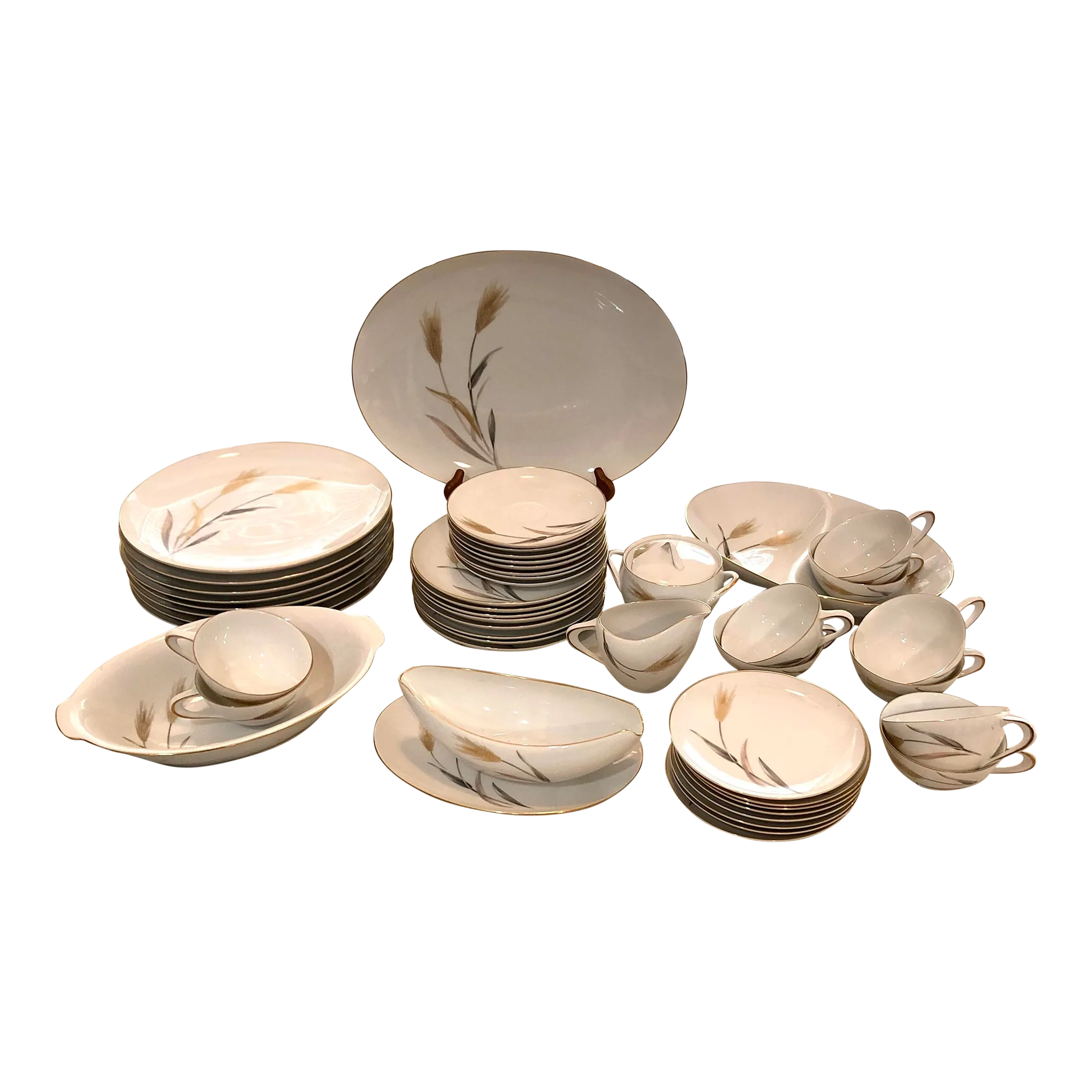 食器 SangoCHAMPAGNE Complete Set of 8 -- Sango Regency Collection Fine Ivory China