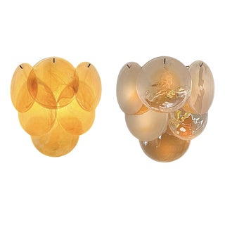 Wall Sconces Murano Discs, 1990s, Set of 2 For Sale
