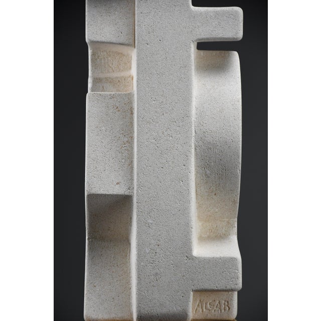 2000 - 2009 Alberto Cabiddu, Makina Abstract Sculpture, 2001, Beech & Stone For Sale - Image 5 of 17