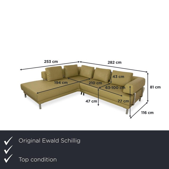 The Ewald Schillig Brand "Face" corner sofa is a true statement piece, captivating with its exceptional color and modern,...