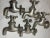 15 Piece Antique Nickel Plated Brass Porcelain Industrial Faucet Fixture Handle For Sale - Image 12 of 16
