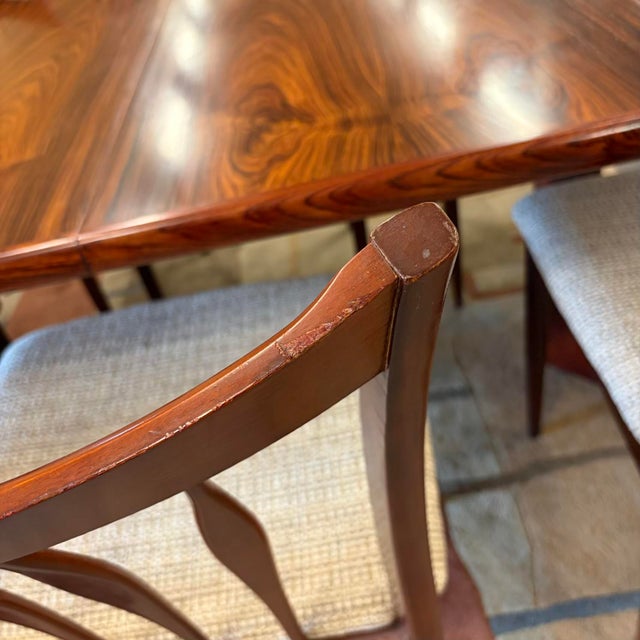 Greaves & Thomas Vintage Dining Chairs Newly Upholstered - Set of 6 For Sale - Image 12 of 13