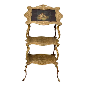 Early 20th Century Victorian Style Three Tier Bronze Music Stand