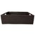 Boho Chic Artifacts Rattan Rectangular Storage Basket in Tudor Black - 20" For Sale - Image 3 of 11