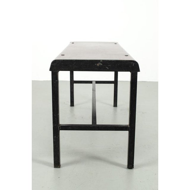 Pagholz Bench in Metal and Wood For Sale - Image 4 of 12
