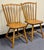 Great pair of rustic farmhouse style Windsors handcrafted by Hunt Country Furniture of Wingdale NY. The chairs are made of...