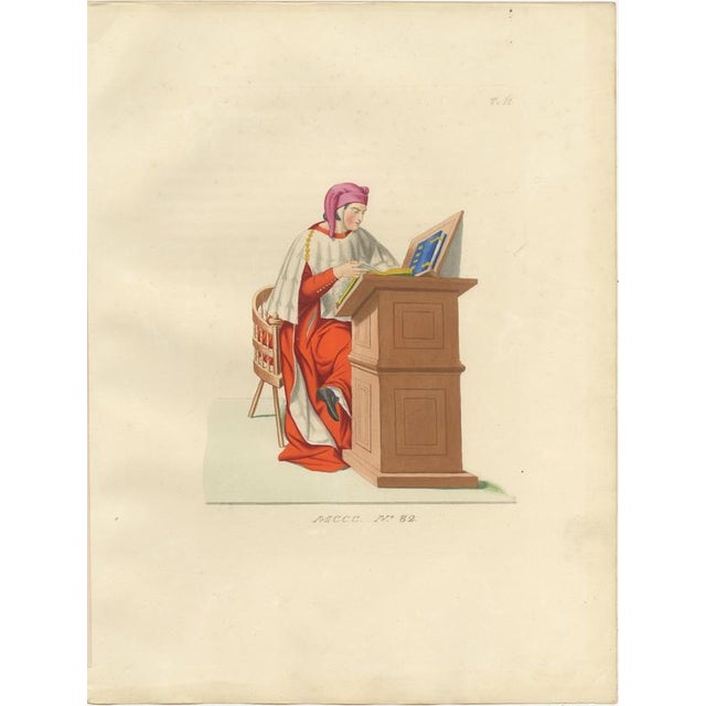 Paul Mercuri, Medieval Knights, Clergy & Nobles, 1845, Lithograph, Set of 10 For Sale - Image 9 of 14