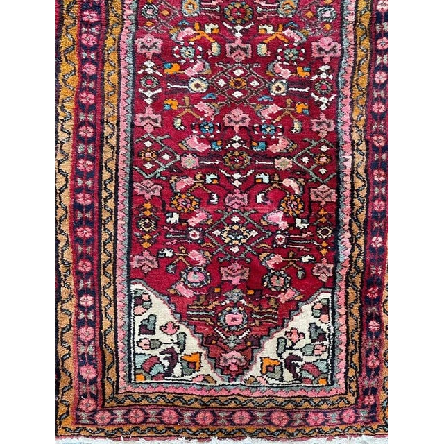 Rustic Vintage Hamadan Runner For Sale - Image 3 of 18