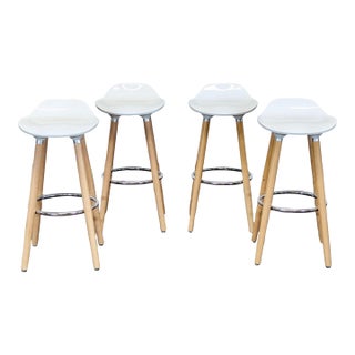 Set of Four Songmics/Costway Wooden Stools For Sale