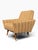 Beige Pair of Danish Modern Lounge Chairs | Sculptural Flared Arms in Woven Tweed | Tapered Wood Legs | C. 1960s For Sale - Image 8 of 16